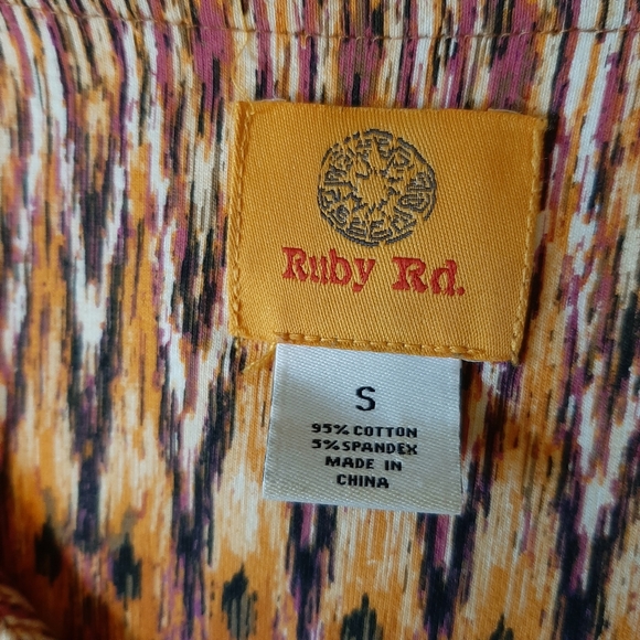 Ruby Rd. Ladies Top, Size:Small, Purple, Orange, Pink. - Picture 5 of 6
